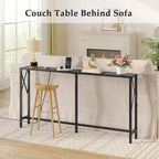 Gewudraw 55.1" Narrow Sofa Table, Console Table - Image 6