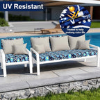 Smiry Waterproof Patio Cushion Covers, Stretch Outdoor Furniture Covers | Couch - Image 3
