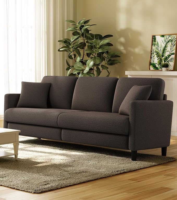 Welzona 83" Couches for Living Room, Teddy Sofa Couch, Comfy Sofas for Living - Image 8