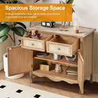 RoyalCraft Solid Wood Nightstand, Vintage Side Table - Image 3