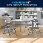 Flash Furniture Mindy Kids 5-Piece Folding Square Table and Chairs Set - Image 6