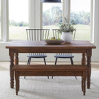 Grain Wood Furniture Valerie Original Solid Wood 63" Dining Table, Rustic Walnut - Image 2