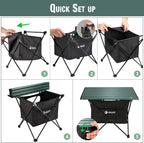 VILLEY Portable Camping Side Table, Ultralight Aluminum Folding Beach Table - Image 6