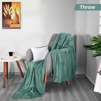Utopia Bedding Soft Fleece Bed Blanket Throw Size Celadon | Microfiber Plush - Image 2