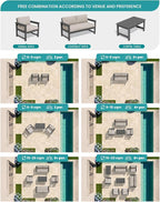 SERWALL Gray HDPE Outdoor Loveseat - Image 8