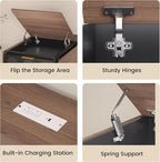 ModernMate 3-in-1 Folding Desk & File Cabinet, Fluted Multi-Storage Workspace - Image 4