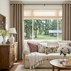 100% Blackout Linen Textured Curtains 72 Inch Long, Copper Brown | 100% - Image 5