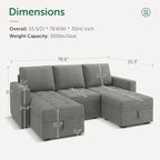 HONBAY Modular Sectional Couch U Shaped Sofa - Image 2