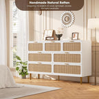 GarveeHome Rattan 7 Drawer Dressers - Image 7