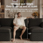 Novilla 104.3" Modular Cloud Couch, Modern Sectional Sofa - Image 14