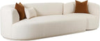 Tov Furniture Fickle Cream Boucle 2-Piece Modular LAF Sofa by TOVFurniture