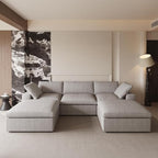 Cloud Modular Sectional Sofa Couch, 120.45" U Shaped Convertible Couches by SofaFurniture