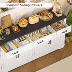 usikey 59” Large Buffet Cabinet - Image 4