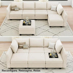 Belffin Modular Sectional Sofa Sleeper Sectional Couch - Image 5