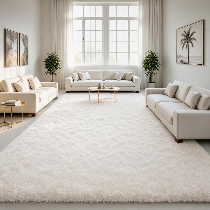 LOCHAS 8x10 Area Rugs Fluffy Living Room Carpets by LOCHAS
