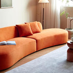 Container Furniture Direct 132" Curved Sofa - Image 6