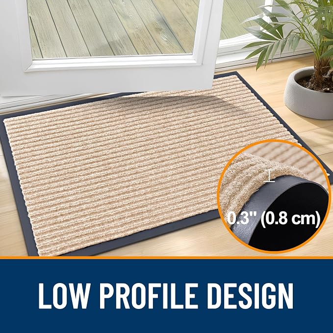 OLANLY Front Door Mat 59x20, Waterproof Heavy-Duty Indoor Outdoor Doormat | - Image 4