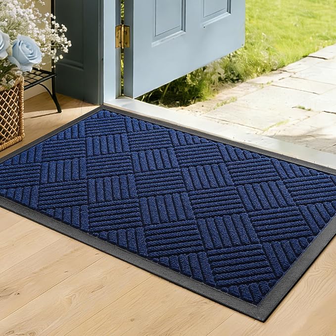Front Door Mat, Heavy Duty Waterproof Doormat 31.5"x20", Stain Fade Resistant by WELDUN%E2%80%94IdealChoiceforHome