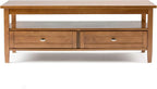 SIMPLIHOME Warm Shaker Solid Wood Transitional-Style 48-inch Wide Coffee Table - Image 3