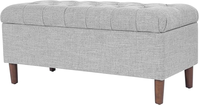 Homepop Home Decor | Tufted Ainsley Button Storage Ottoman Bench - Image 11