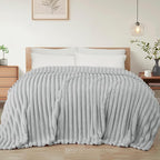 Exclusivo Mezcla Striped Queen Size Fleece Blanket by ExclusivoMezcla