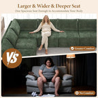 Vesgantti 143.7" Oversized Boneless Couch, Modern 7 Seater Modular Sectional - Image 5