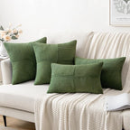 MIULEE Moss Green Decorative Throw Pillow Covers - Image 4