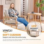 VINGLI Mid-Century Modern Cloud Accent Armchairs Set of 2 - Image 6
