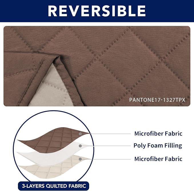 PureFit Water Resistant Reversible Sofa Covers - Image 5