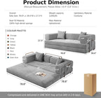 MoonSpeak 78.8''Sleeper Couch Bed - Image 2