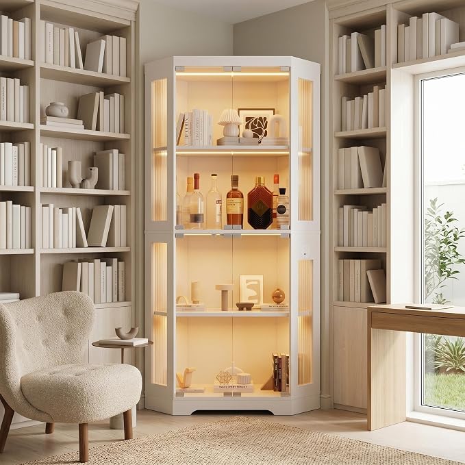 GarveeHome Corner Display Cabinet - Image 6