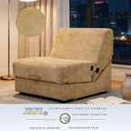 jela Luxury Corduroy Indoor Chaise Lounge, Foldable Sofa Bed Chair - Image 6