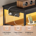 Huuger LED TV Stand for Bedroom, 47 Inch Dresser TV Stand for 43, 55 Inch TV - Image 5