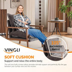 VINGLI Mid-Century Modern Cloud Accent Armchair - Image 6