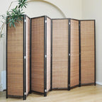 Furnnylane 7 Panel Bamboo Room Divider - Image 2