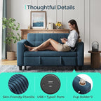 LINSY Sleeper Sofa Bed, Small 3 in 1 Convertible Loveseat Sleeper Couch - Image 4