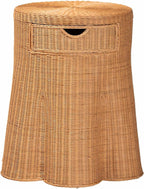Bali & pari Dayo Scalloped Natural Rattan Console Table - Image 5