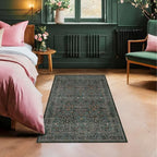 Dark Green Washable 3x6 Runner Rug - Image 5