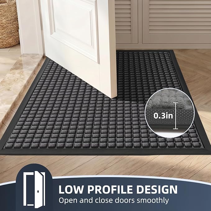 Front Door Mat Outside Entrance, Heavy Duty Waterproof Doormat | 31.5"x20" - Image 7