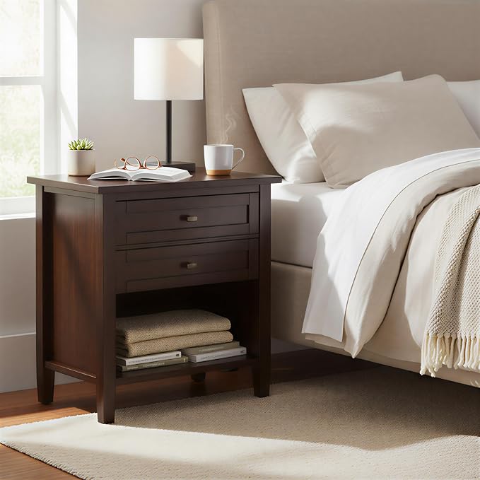 SIMPLIHOME Warm Shaker Nightstand - Image 2