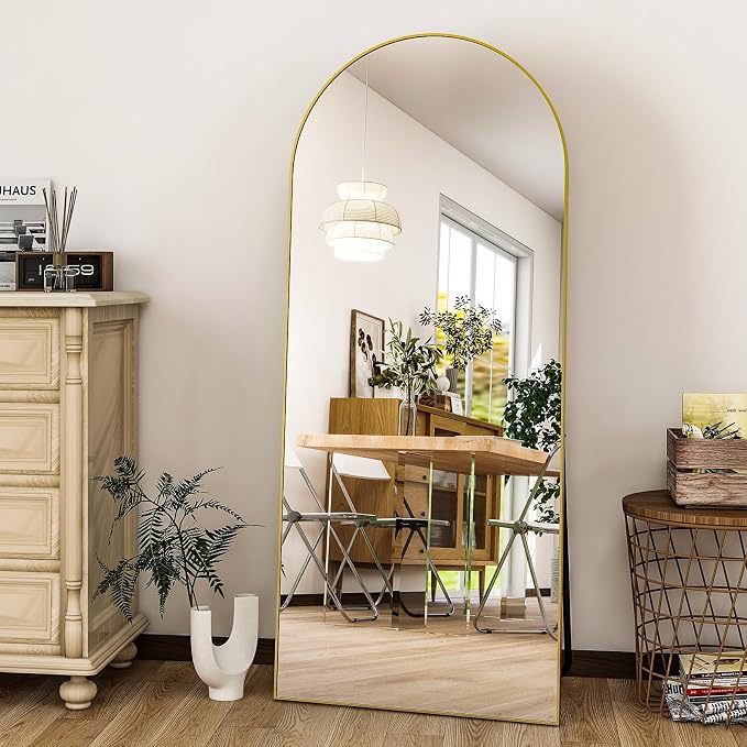 HARRITPURE 56"x21"Full Length Mirror Arch Floor Mirrors - Image 6