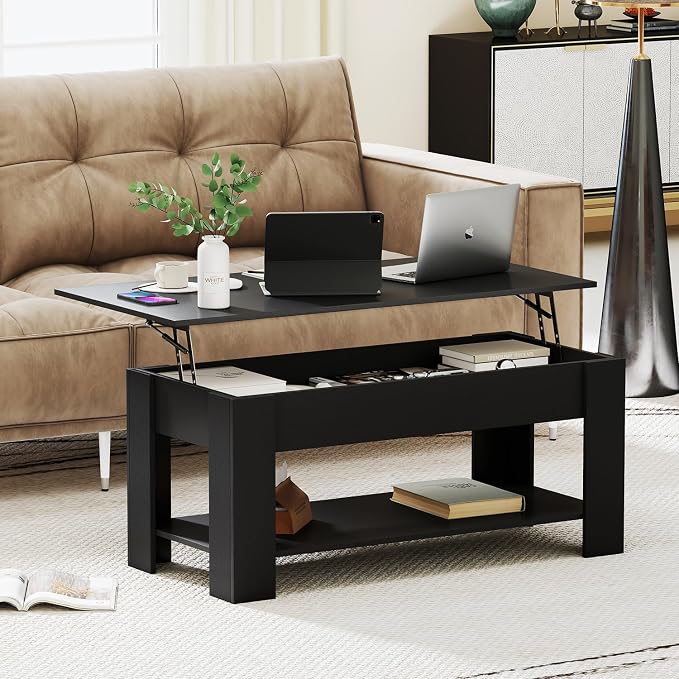 FDW 39.4" Lift Top Coffee Table - Image 2