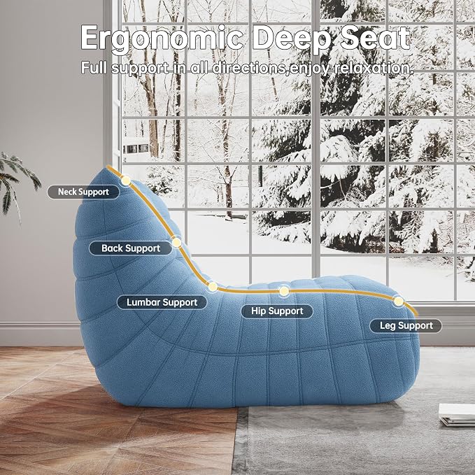 WHGBJA Memory Foam Bean Bag Chair - Image 5