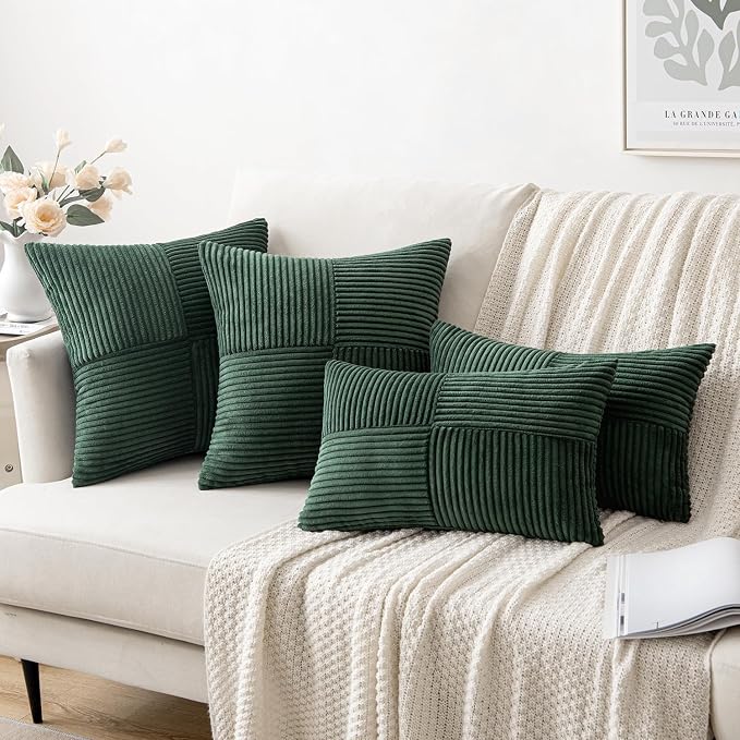 MIULEE Army Green Decorative Throw Pillow Covers - Image 8