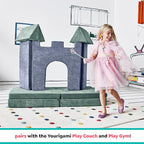 Yourigami Kids and Toddler Play Castle, Playroom Couch Add-On Set, Durable - Image 5