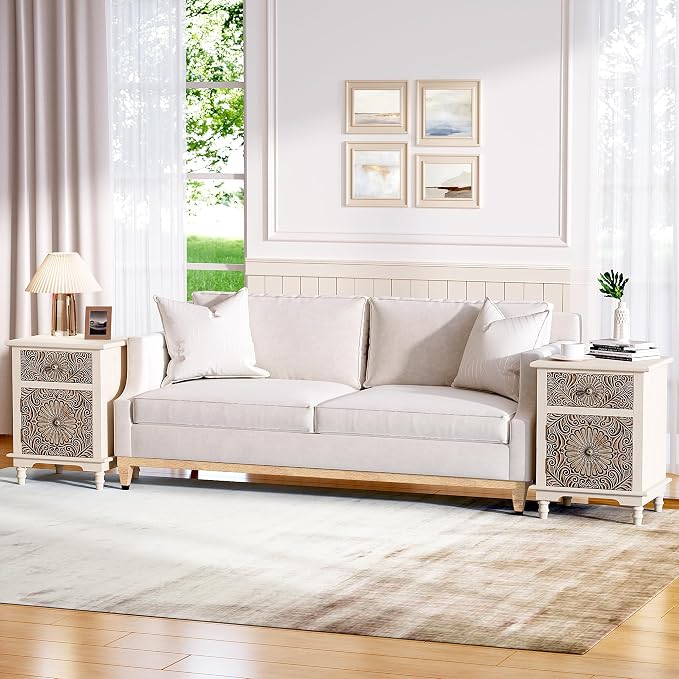 SUNBURY Night Stand Set 2, Accent End Table - Image 2
