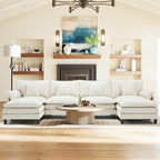140" Cloud Couch, Modular Sectional Sofa - Image 9