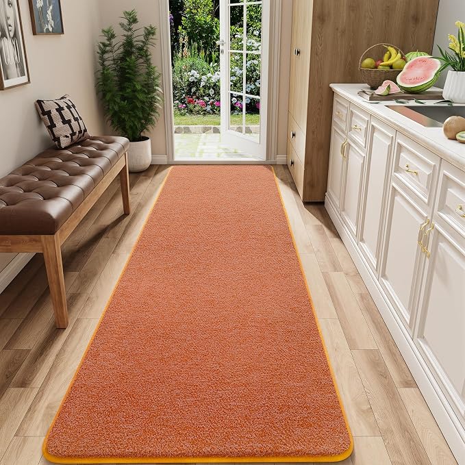 2x8 Runner Rug for Hallway, Long Runner Rugs Non Slip, Non Slip Backing Runners by AROGANAREARUG