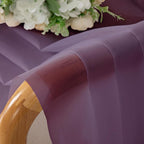 Plum Sheer Curtains 63 Inches Long 2 Panels Set, Light Filtering Voile Fimly - Image 5
