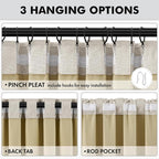 MIULEE 100% Blackout Linen Curtains - Image 5
